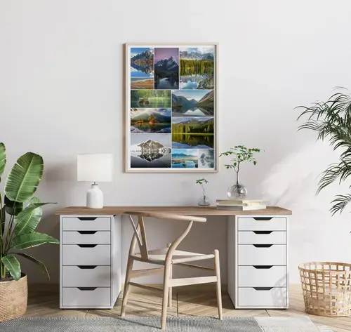 Landschapsfotografie Collage in Premium-Druk