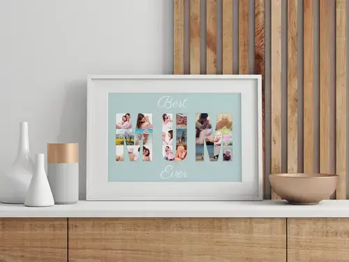 Fotocollage "Beste Moeder Ooit" - Persoonlijk Cadeau
