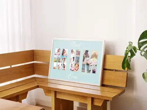 Fotocollage "Beste Moeder Ooit" - Persoonlijk Cadeau