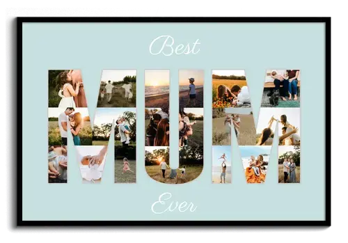 Fotocollage "Beste Moeder Ooit" - Persoonlijk Cadeau