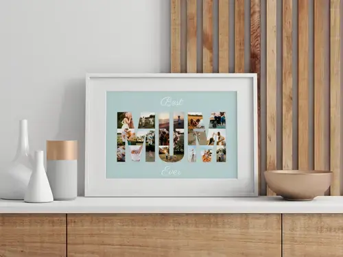 Fotocollage "Beste Moeder Ooit" - Persoonlijk Cadeau