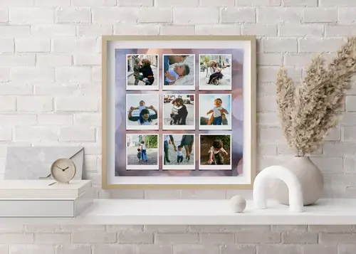 Fotocollage Moederdag/Vaderdag met eigen tekst