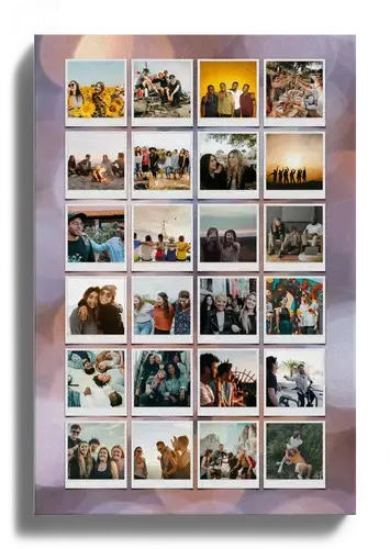 Polaroidcollage met Vrienden- en Vriendinnentekst