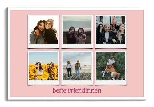 Polaroidcollage met Vrienden- en Vriendinnentekst
