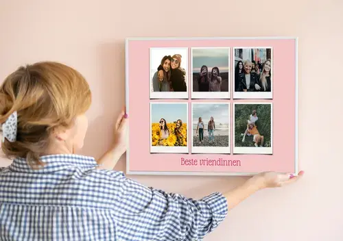 Polaroidcollage met Vrienden- en Vriendinnentekst