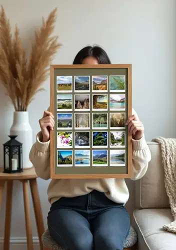 Polaroid-Collage: Natuur in Seizoenen