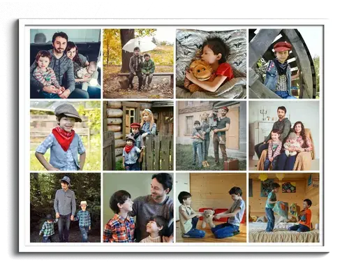 Fotocollage rooster vrij configureerbaar