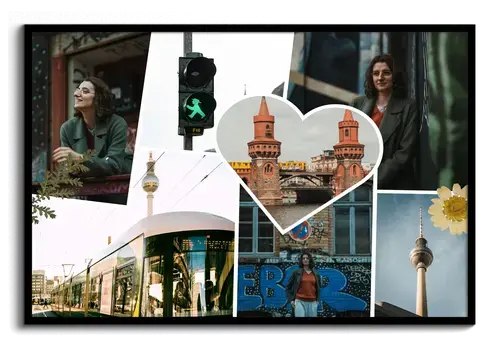 Scrapbook Clean collage vakantieherinneringen