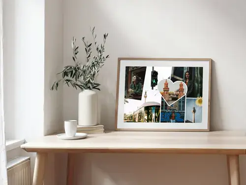 Scrapbook Clean collage vakantieherinneringen