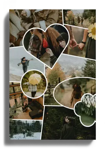 Scrapbook Clean collage vakantieherinneringen