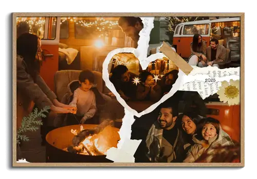 Vakantie scrapbook fotocollage met tekst