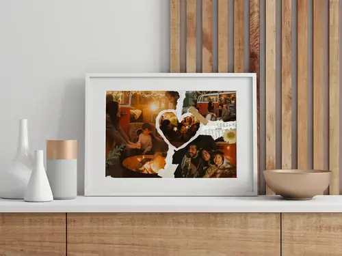 Vakantie scrapbook fotocollage met tekst