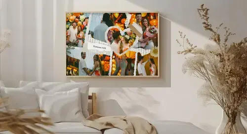 Vakantie scrapbook fotocollage met tekst