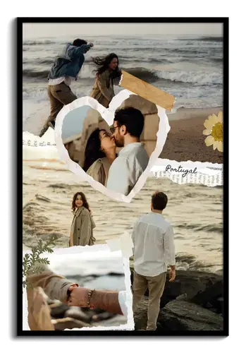 Vakantie scrapbook fotocollage met tekst