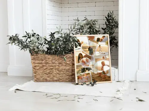 Scrapbook fotocollage bruiloft/verloving