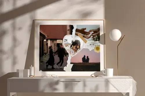 Scrapbook fotocollage favoriete momenten