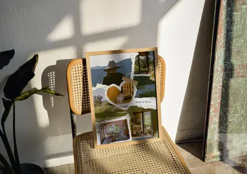 Scrapbook fotocollage favoriete momenten