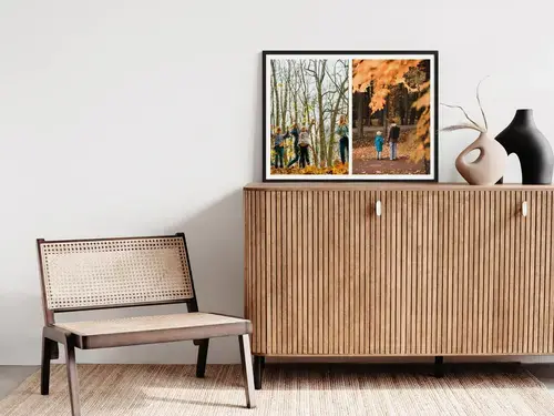 Herfstfotocollages met persoonlijke teksten