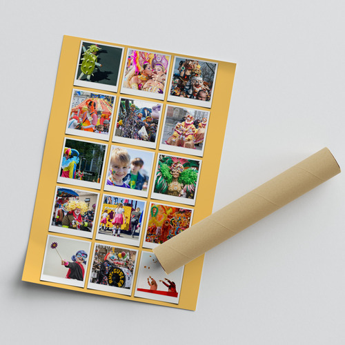 Carnaval fotocollages met eigen tekst