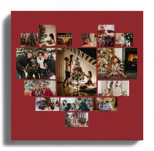 Kerstcollage: Familiesfeer en Geschenken