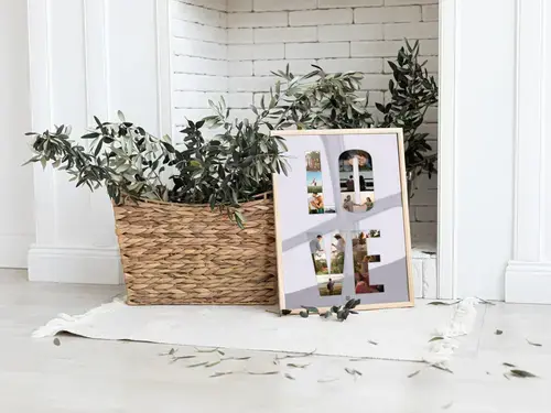 Fotocollage "LOVE" met persoonlijke foto's