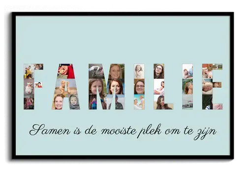 Maak je unieke FAMILIE fotocollage - Bewaar jullie mooiste momenten