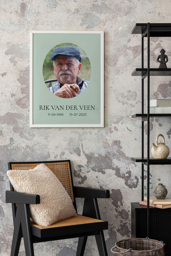 Creëer je persoonlijke ovale herdenkingscollage voor een dierbare vandaag
