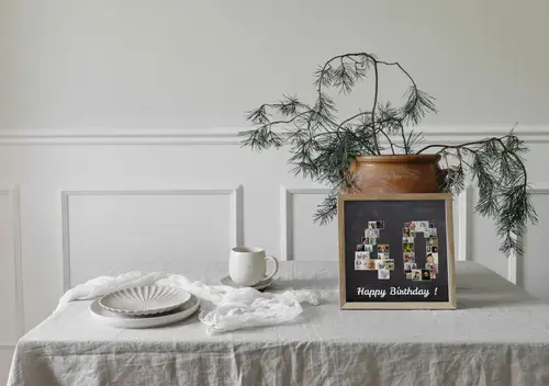 Fotocollage Nummer 40 gepersonaliseerd