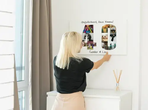 Fotocollage Cijfer Poster - Downloadbaar