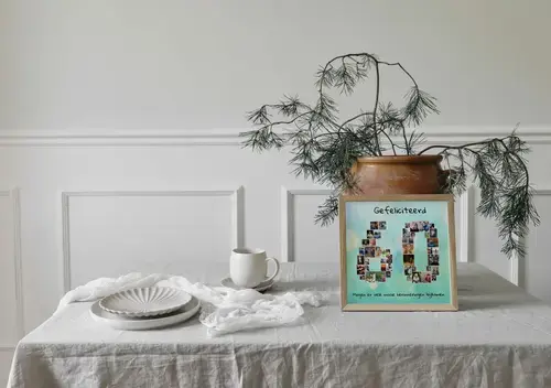 Fotocollage Cijfer Poster - Downloadbaar