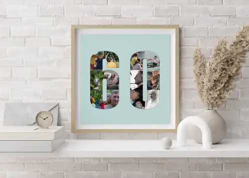 Fotocollage 60 Jaar Persoonlijk Aanpasbaar