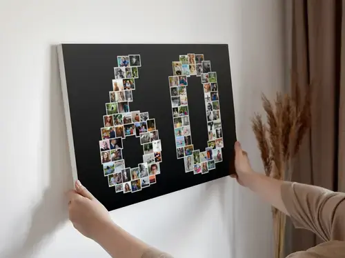 Fotocollage 60 Jaar Persoonlijk Aanpasbaar