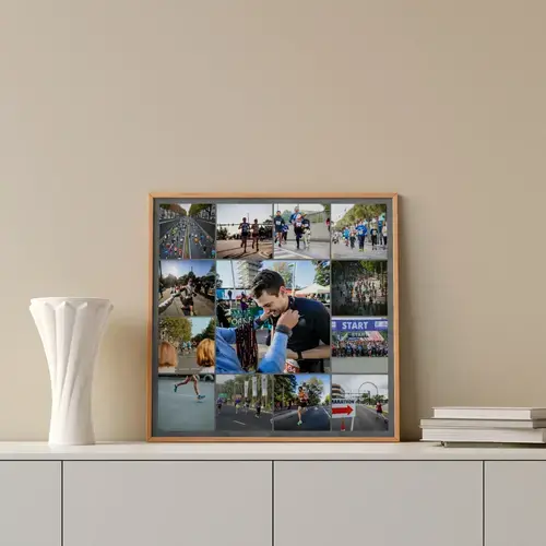 Marathon fotocollage sjabloon