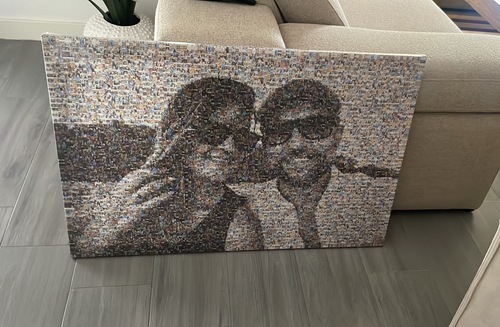 Klantfoto van Adrián voor beoordeling Afdruk Fotomozaïek [Online] Canvas 90x60cm