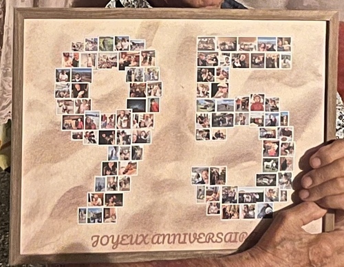 Klantfoto van Bernadette voor beoordeling Afdruk Fotocollage Poster 40x30cm