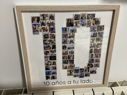 Klantfoto van Carlos voor beoordeling Afdruk Fotocollage Poster 30x30cm