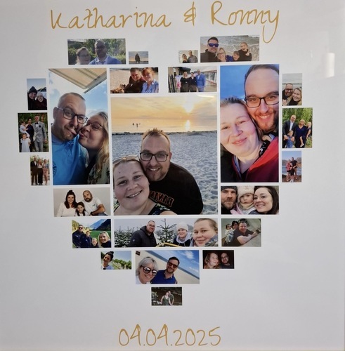 Klantfoto van Christel voor beoordeling Afdruk Fotocollage Poster 50x50cm