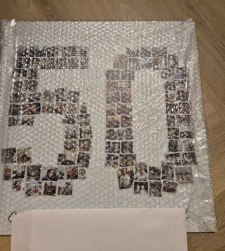 Klantfoto van Corine voor beoordeling Afdruk Fotocollage Hardfoam 50x50cm