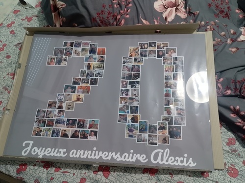 Klantfoto van Élodie voor beoordeling Afdruk Fotocollage Poster 70x50cm