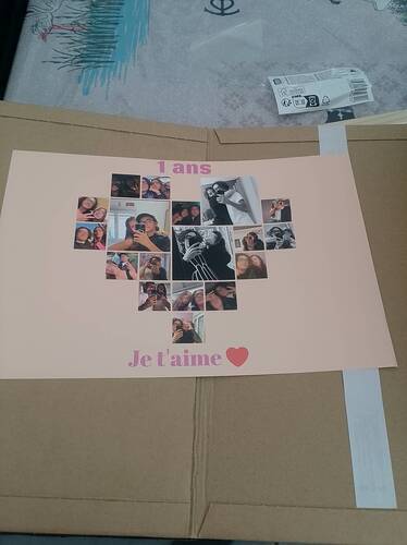 Klantfoto van Élodie voor beoordeling Afdruk Fotocollage Poster 30x20cm