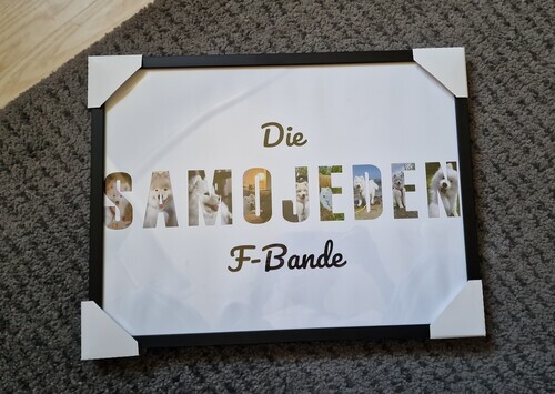 Klantfoto van Frances Monique voor beoordeling Afdruk Fotocollage Poster ingelijst (hout, zwart) 40x30cm