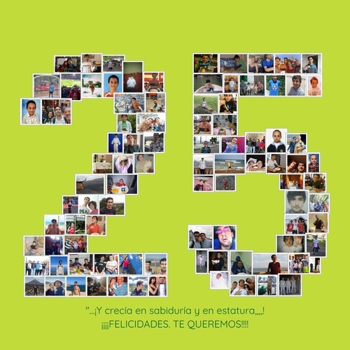 Klantfoto van Juan Carlos voor beoordeling Afdruk Fotocollage Poster 50x50cm