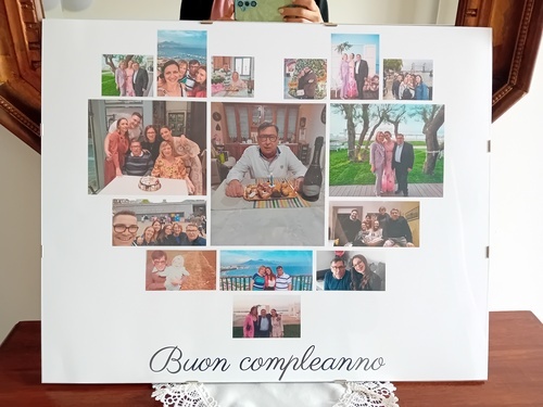 Klantfoto van Marina voor beoordeling Afdruk Fotocollage Poster 50x40cm