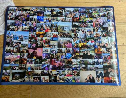 Klantfoto van Martina voor beoordeling Afdruk Fotocollage Poster 70x50cm