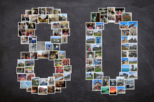 Klantfoto van Petra voor beoordeling Afdruk Fotocollage Poster ingelijst (hout, zwart) 45x30cm