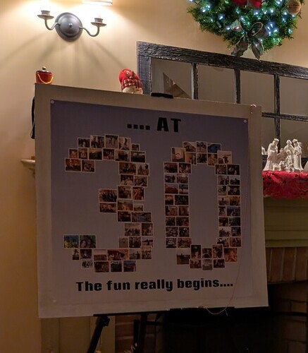 Klantfoto van Tracy voor beoordeling Afdruk Fotocollage Poster 28x28"