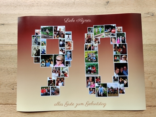 Klantfoto van Ute voor beoordeling Afdruk Fotocollage Poster 40x30cm