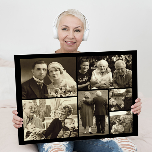 Maak jouw persoonlijke vintage fotocollage, perfect voor romantische herinneringen!