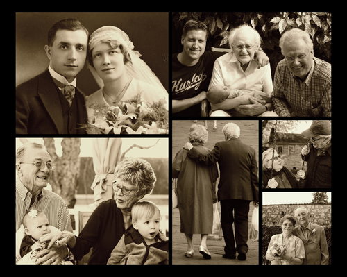 Maak jouw persoonlijke vintage fotocollage, perfect voor romantische herinneringen!