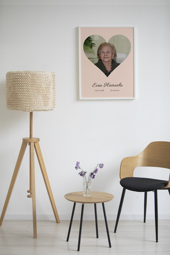 Herdenk met een Hartvormige Rouwcollage: Voeg jouw persoonlijke touch toe